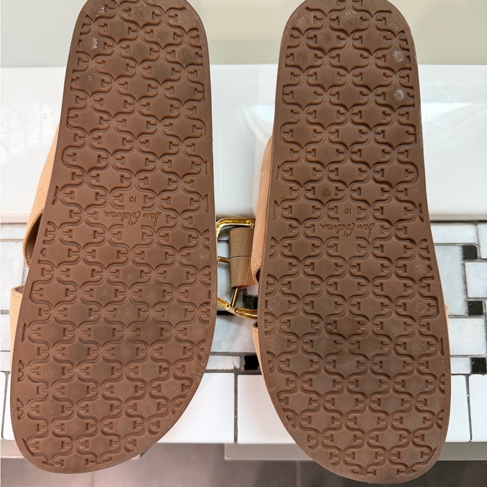 Sam Edelman Darla Slide Sandal with Gold Buckle Accent - Picture 4 of 4